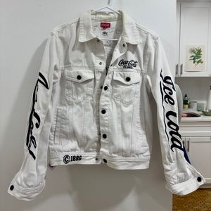 COCA COLA WHITE DENIM JACKET